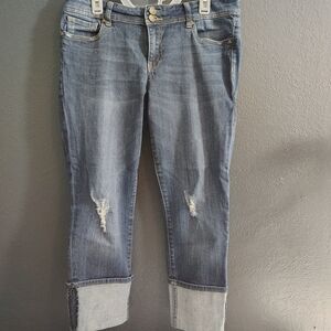Kut from the Kloth Blue Cropped Jeans